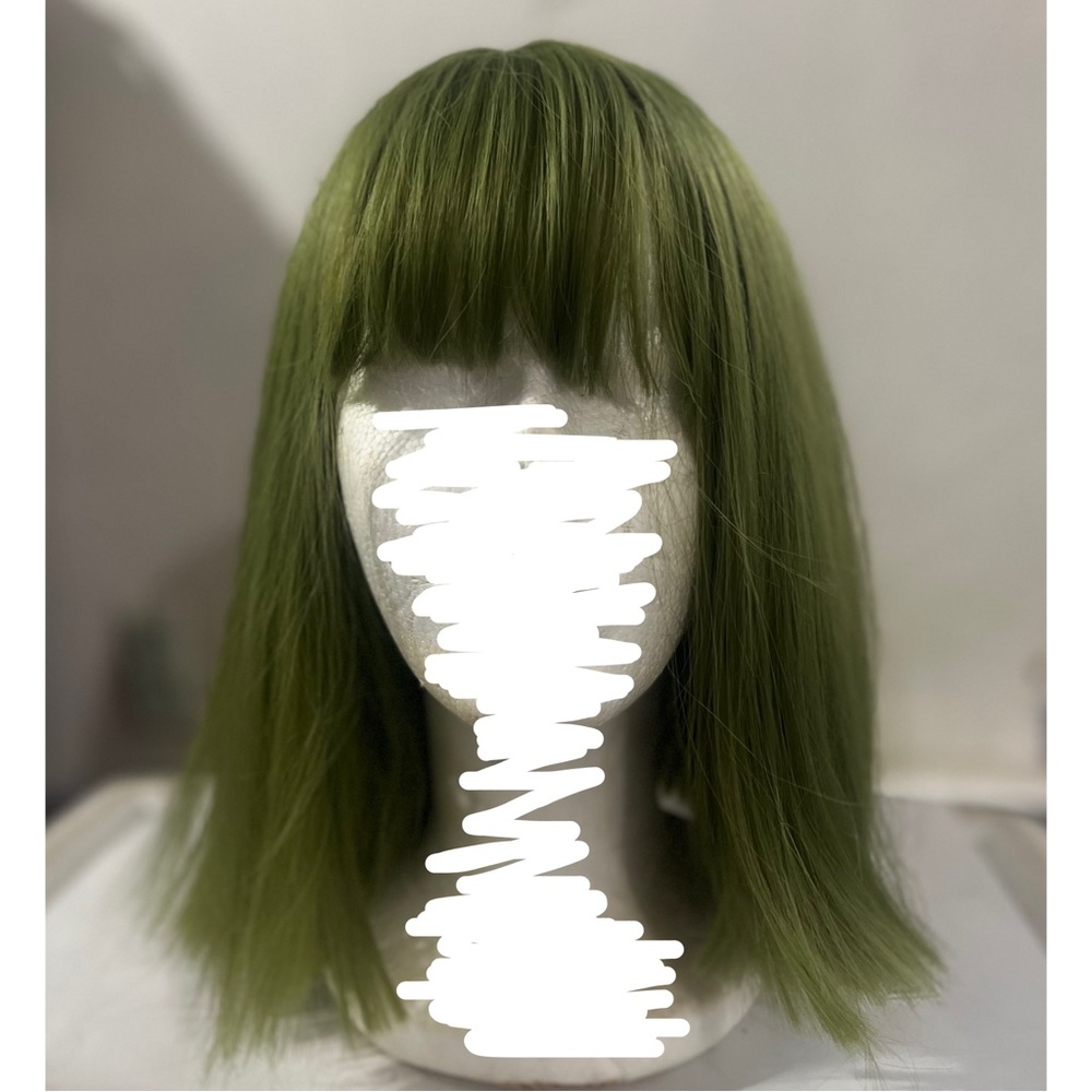 Green Synthetic Wig